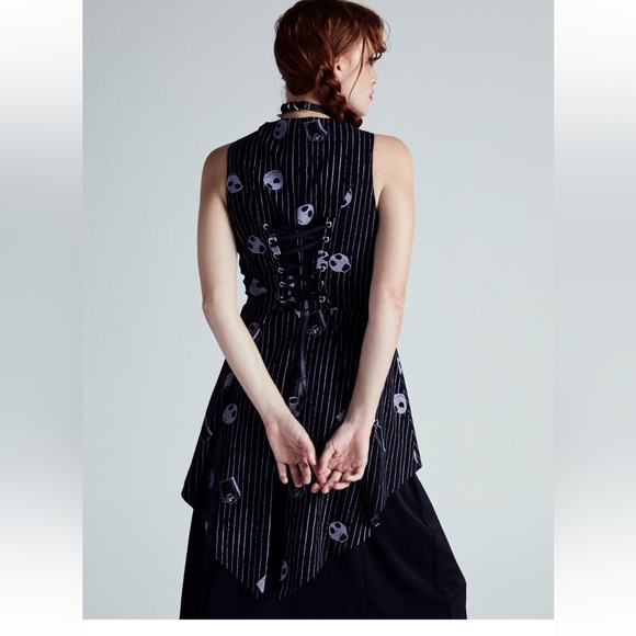 Her Universe The Nightmare Before ChristmasJack Peplum Girls Waistcoat - Picture 4 of 5